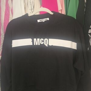 MCQ Black and White Sweatshirt